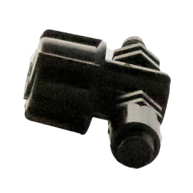 Rain Bird XS090 Xeri-Spray shown with cap removed to display internal components and easy-clean design to reduce clogging.