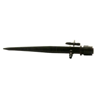 Side view of XS360TSPYK Xeri-Spray 360 True Spray on a 5-inch spike, highlighting the spray nozzle, outer cap and spike mounting for landscape installations.