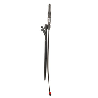 Hunter MP Rotator preassembled stake kit shown assembled with 26-inch stake, tubing and ½-inch male fitting, PROS-00-PRS40 adapter and HCV check valve visible.