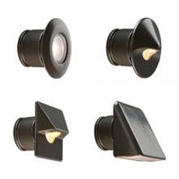 FX MO 3LED ZDC square wall light in Bronze Metallic with frosted lens and square face for low-voltage landscape lighting.