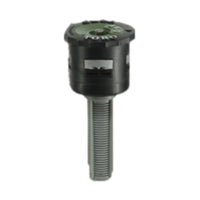 Close-up of Toro O-8-HP precision pressure-compensating spray nozzle, female thread, 8 ft half-circle, green top.