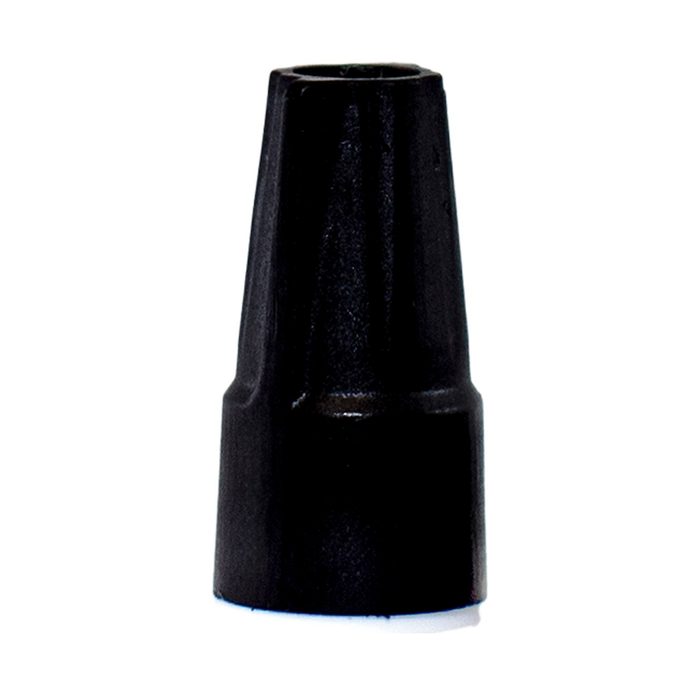 Multiple Pro-Trade waterproof wire connectors displayed together to show size and color (black/white), suitable for landscape and irrigation systems.