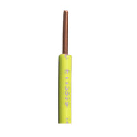 Yellow Paige Electric 14 AWG single-conductor irrigation wire on a 2500-foot spool; RHW insulated with a CPE outer jacket.
